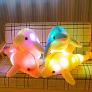Dolphin Glowing LED Light Plush Toy (Medium/Large)