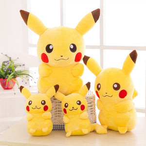 Smile Pikachu Animal Dolls, 20/35/45CM Cute Plush Toys,Children Soft PP Cotton Kids As Birthday Christmas Gift